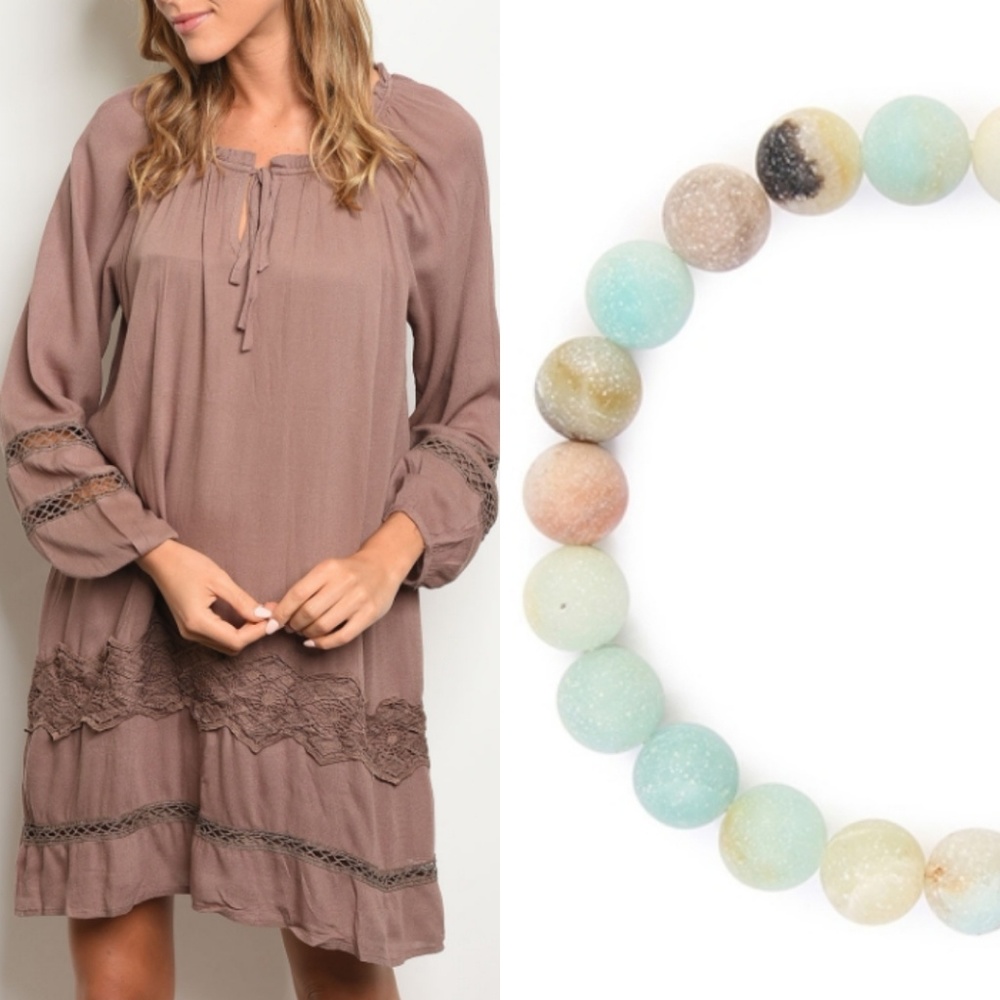 Mocha Lace Dress